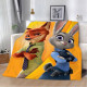 Плюшевий 3D-плед Зоотрополіс 13001, 160х200 см