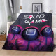 Плюшевий 3D-плед Гра в кальмара Squid Game 12297, 160х200 см