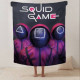 Плюшевий 3D-плед Гра в кальмара Squid Game 12298, 135х160 см