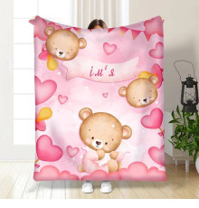 Іменний 3D-плед Teddy 15730, 160х200 см