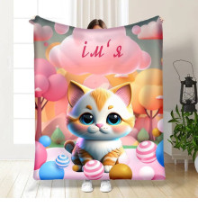 Іменний 3D-плед Кошенятко 15734, 160х200 см