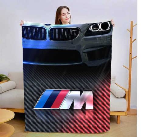 Плюшевий 3D-плед BMW M5 Fast 13441, 135х160 см