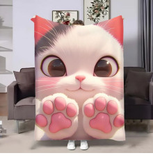 Плюшевий 3D-плед Котячі обіймашки 17964, 135х160 см