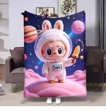 Плюшевий 3D-плед Лабубу №10 31269, 160х200 см