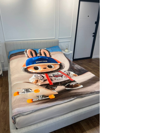 Плюшевий 3D-плед Лабубу №8 31263, 160х200 см