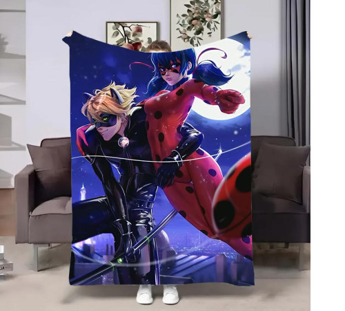Плюшевий 3D-плед Леді Баг 31191, 160х200 см
