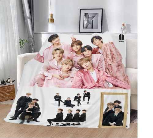 Плюшевий 3D-плед BTS №3 13292, 160х200 см