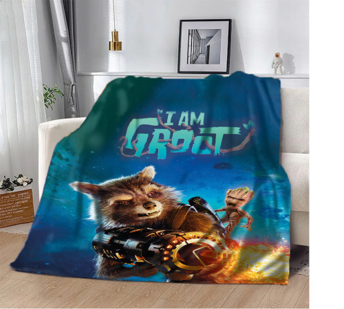 Плюшевий 3D-плед Марвел I am Groot 10600, 160х200 см