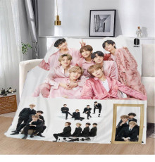 Плюшевий 3D-плед BTS №3 13293, 135х160 см