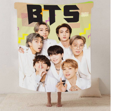Плюшевий 3D-плед BTS №4 13295, 160х200 см