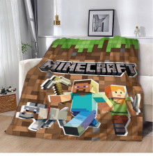 Плюшевий 3D-плед Cвіт Minecraft 12262, 135х160 см