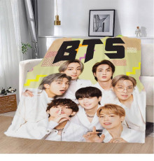 Плюшевий 3D-плед BTS №4 13296, 135х160 см