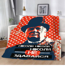 Мотиваційний 3D-плед "Ніколи не здавайся" 12849, 135х160 см