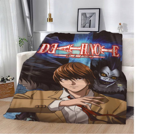 Плюшевий 3D-плед Death Note Зошит смерті 12304, 135х160 см