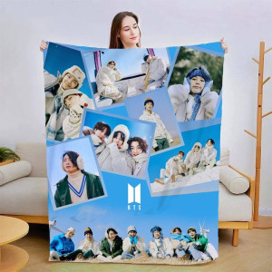 Новорічний 3D-плед Зимовий BTS №1 15379, 135х160 см