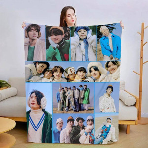 Новорічний 3D-плед Зимовий BTS №3 15384, 160х200 см