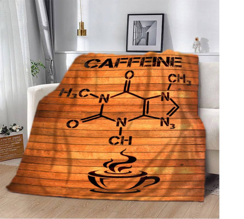 Плюшевий 3D-плед COFFEINE 12948, 135х160 см