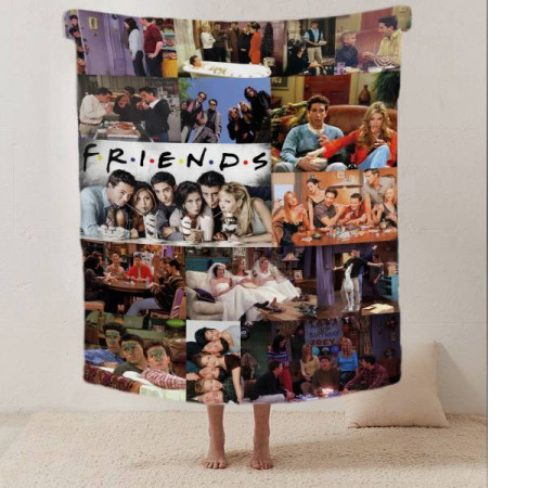 Плюшевий 3D-плед Friends 12289, 135х160 см
