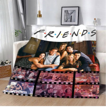 Плюшевий 3D-плед Friends №2 12291, 160х200 см