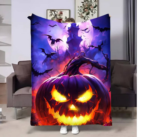 Плюшевий 3D-плед Halloween Castle 17604, 160х200 см