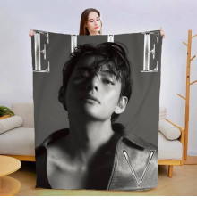Плюшевий 3D-плед Kim Taehyung BTS №2 13369, 135х160 см