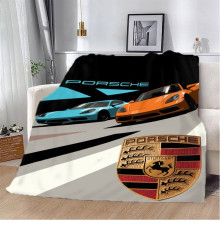 Плюшевий 3D-плед Porsche Дует 12127, 135х160 см