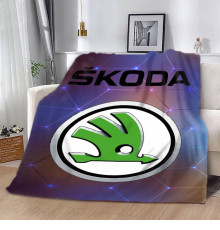 Плюшевий 3D-плед Skoda 12635, 135х160 см