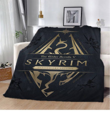 Плюшевий 3D-плед Skyrim 13263, 135х160 см