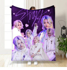 Плюшевий 3D-плед Stray Kids Felix №1 15779, 160х200 см