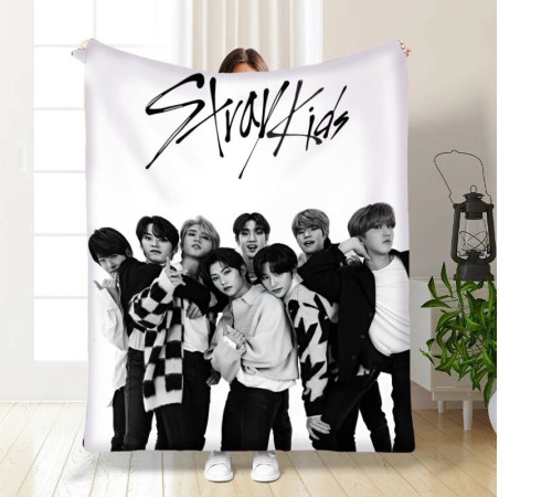 Плюшевий 3D-плед Stray Kids №3 15788, 135х160 см