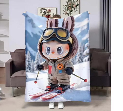Плюшевий 3D-плед Лабубу №16 31623, 160х200 см